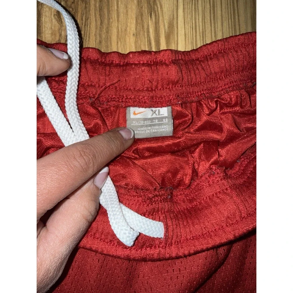 Nike Boys XL‎ Men's Small Y2K Track Pants Mesh Gray tag Red Black White Stripe